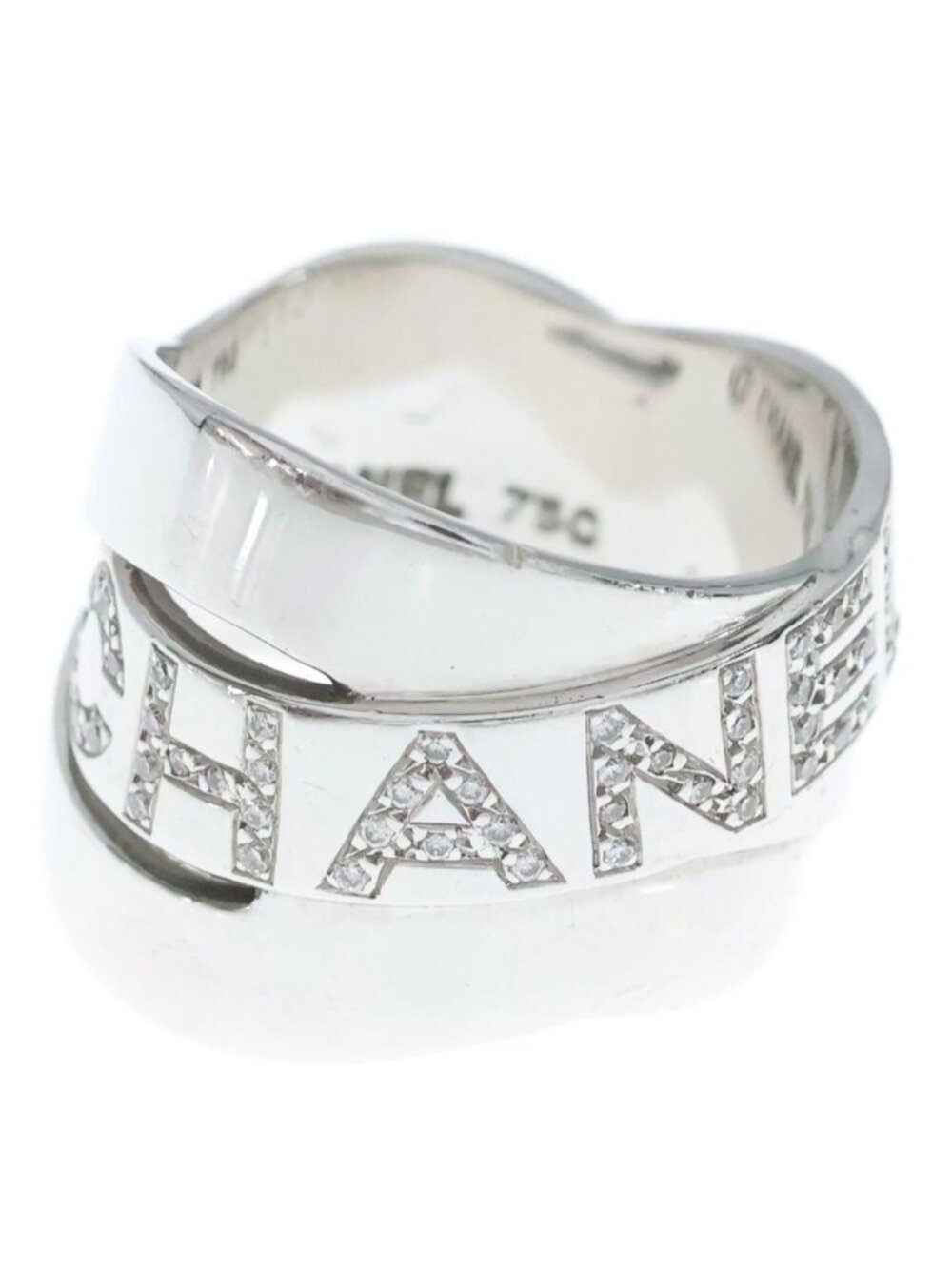 Chanel Boldic Diamond Ring White Gold
